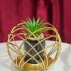 "Modern golden decorative plant pot with stand for stylish indoor home and office décor"