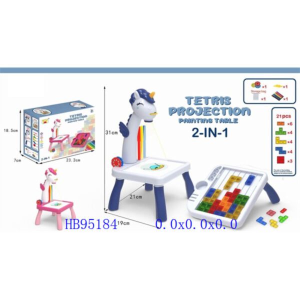 PROJECTION BLOCK LEARNING TABLE 2 IN 1