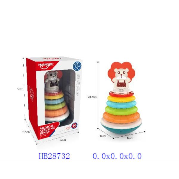 RAINBOW STACKING RING GAME