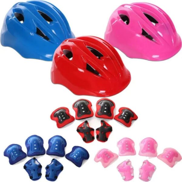 KIDS SAFTEY HELMAT + KNEE PAD