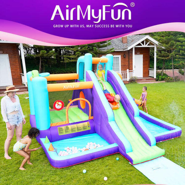 INF SLIDE JUMPER & POOL D-17ft W-13ft H-7ft.8"